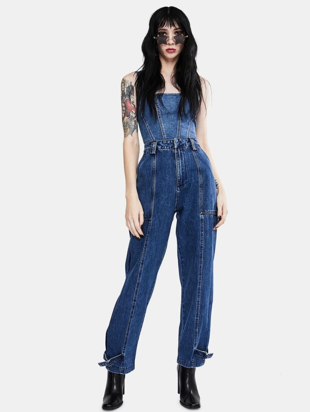 NEON BLONDE Bombshell Jolie High Waist Jeans Women Size 26 100% Cotton Blue